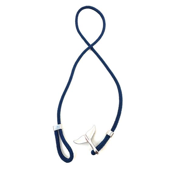 Navy & Silver Dolphin Tail Necklace from Club Ocean - Picture 3 of 5